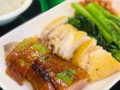 烧鹅拼白切鸡饭-星發茶餐厅(小梅大街店)