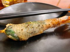 苏叶烤鸡皮虾-鸟串烧Yakitori