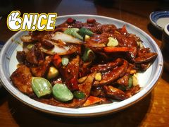 腊八蒜炒猪肝-95号酱骨·一块豆腐(展春园西路店)