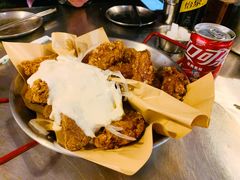 蒜香黄油半鸡-富乐满韩国正宗炸鸡韩国料理(虹泉路店)