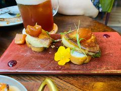 香煎鹅肝配焦糖苹果-BROWNSTONE布朗石西班牙餐厅(富城店)