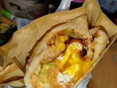-小红车炸蛋葱油饼