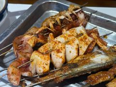 烤鱿鱼板-众想海鲜·烧烤·海肠捞饭·渔家菜(孙家疃店)