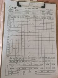 每天大便，哺乳次数，黄疸，体重。都细心记录。-养月堂中医养生月子会所(中心妇产店)