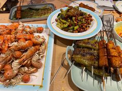 -街角等你.大连海鲜烧烤.经典铁板海鲜串(西安路店)