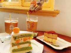 芒果斑斓戚风奶油蛋糕-春风十里咖啡馆