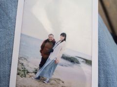 和老爸的合照ww-白沙湾海滩