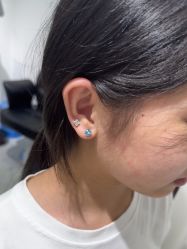 体验后-艺耳美专业穿耳洞打耳洞穿孔