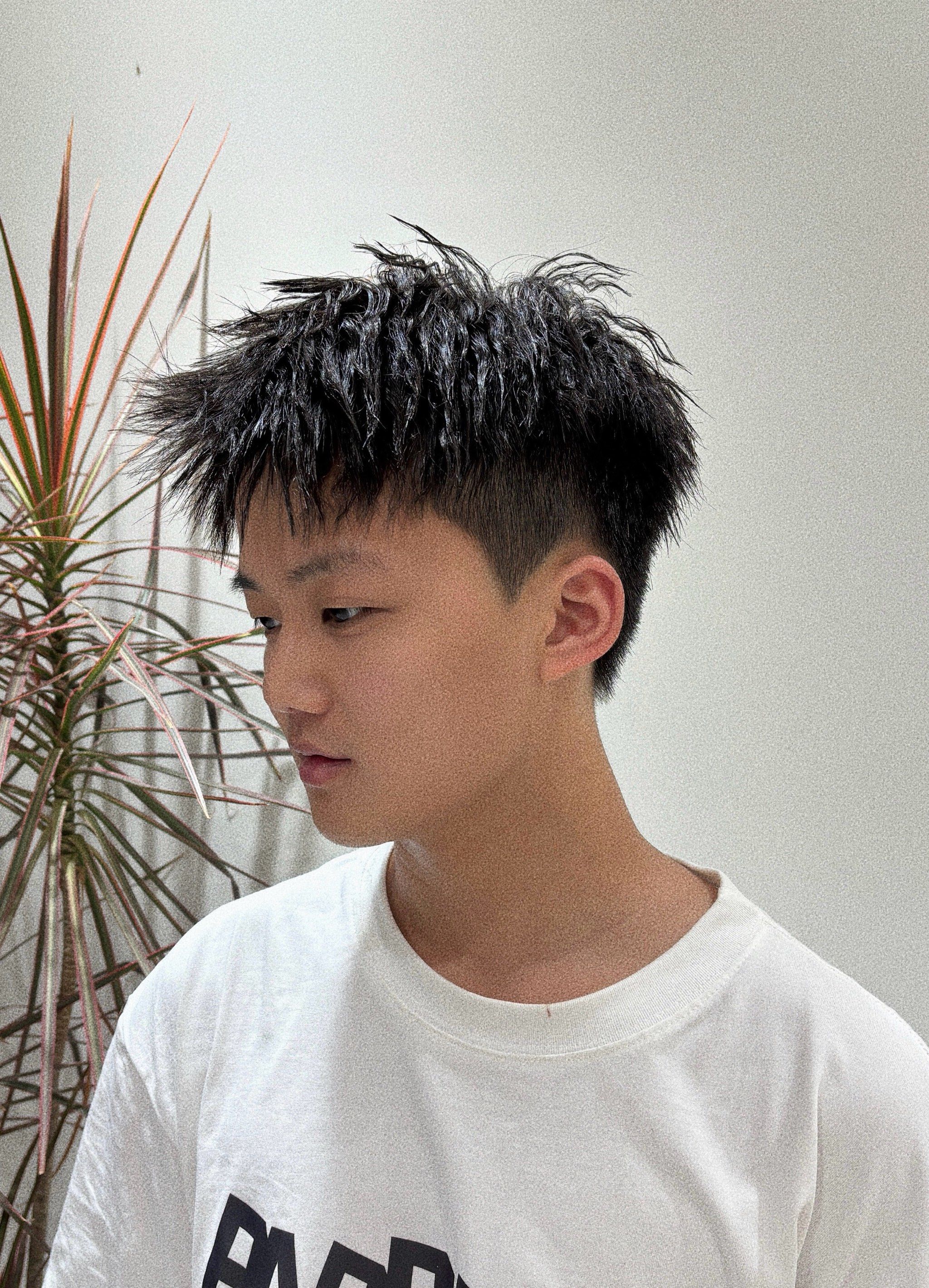 锡纸烫男士个性发型