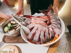 青椒紫苏锅-鲜潭蒸汽石锅鱼(五道口购物中心店)