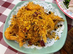 避风塘炒大对虾-吉源大排档·鱼生·海鲜(烧烤彩印厂店)