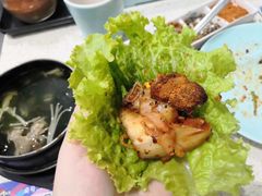 生菜包肉-韩时烤肉(枫蓝店)