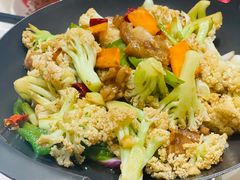 干锅有机花菜-阿胖龙虾小海鲜(宁国南路总店)