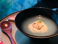 帆立贝的碗物配合柚子的香气-地球美食剧场