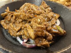 铁板黑椒牛柳-好嫂子酱猪手•农家菜(华远坊店)