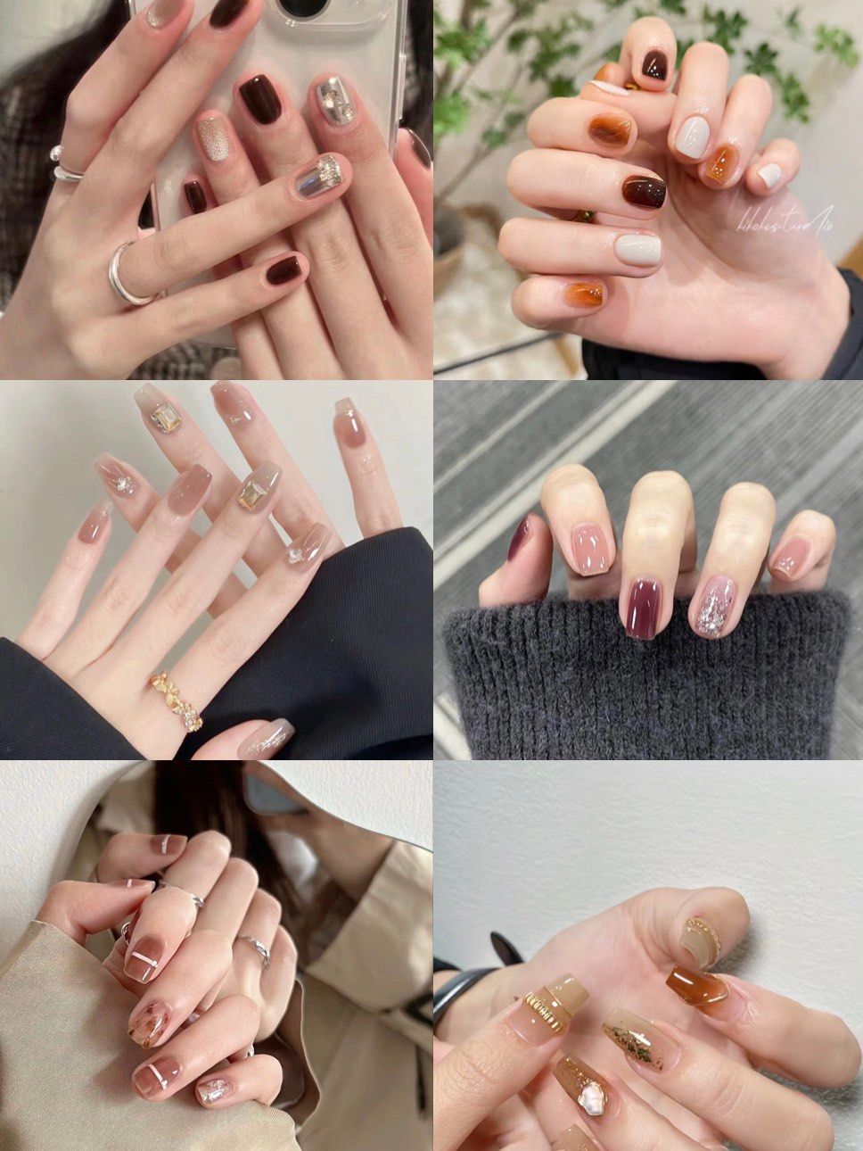 秋冬显白美甲推荐