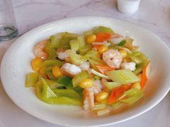 西芹百合虾仁-壹只菜·崇明本地特色菜(崇明南门店)