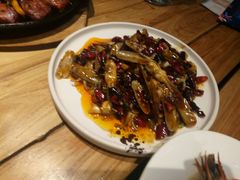 辣炒活海蛏-龙咏记四季家福烤鸭中餐厅(滨湖店)