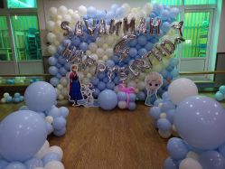 -宝宝百日宴周岁生日派对气球布置策划