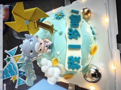 -咖咖熊蛋糕定制·蓝风车动物奶油