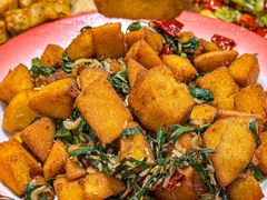 虾皮炒饽饽-老姑砂锅·烧烤天津菜(体北道店)