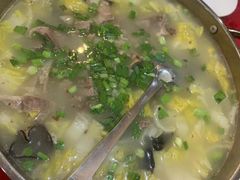 大蒜炒羊肉-蔡阿水羊肉店