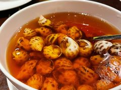 古越陈酿煮花螺-杭州西子湖四季酒店·金沙厅