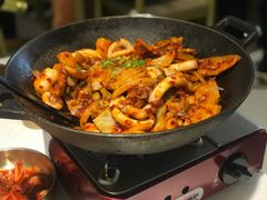 招牌辣鱿鱼五花肉煲-HOTISLAND海鸡岛·韩国料理(江南西店)