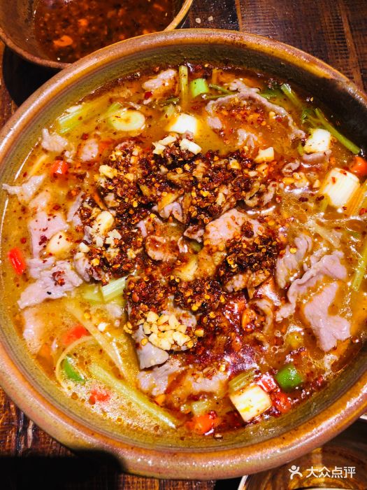 懒人盐府人家(安贞店)自贡水煮牛肉图片 - 第1张