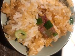 煲仔饭-大匠工房古船木艺术餐厅·猪肚鸡专门店(长白仙岛店)