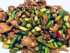 蒜苔炒肉-大米先生(富兴店)
