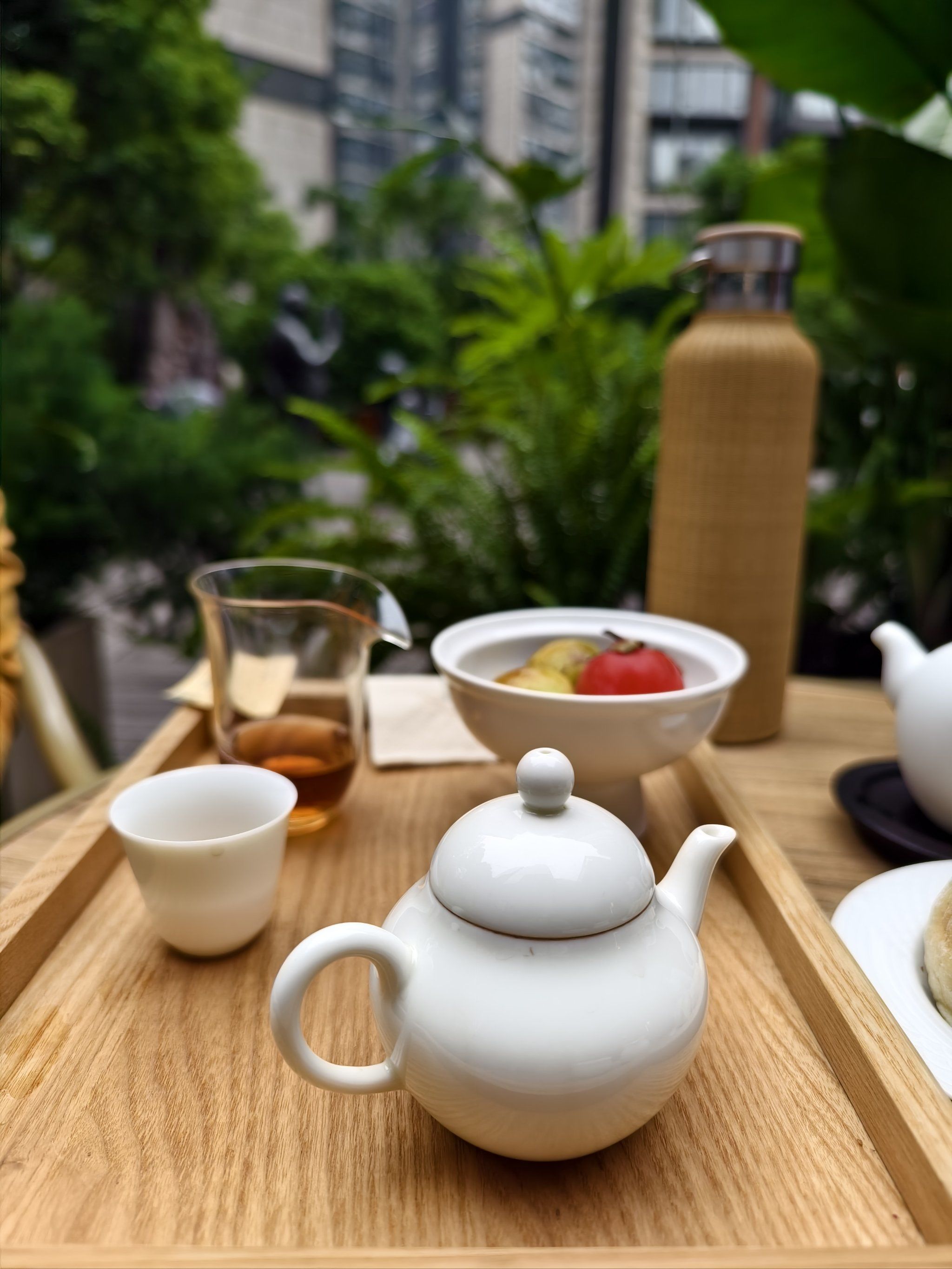 一杯茶的闲适午后