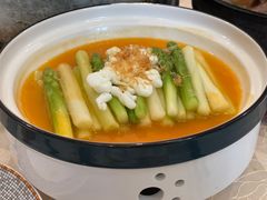 虾汤芙蓉扒芦笋-得丘礼享谷·玉兰苑