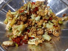 干锅有机菜花-叶派龙虾•招牌香辣蟹·海鲜(中海国际店)