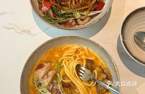 Chicken Cutlet Salted Egg Yolk Pasta