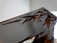冯崇利·雕塑《墨韵泥痕·风竹2》（局部）-上海油画雕塑院