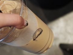 Latte-black rainbow coffee