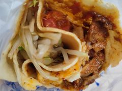香煎五福卷饼-北大学一食堂