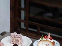杨梅奶油蛋糕-竹子咖啡bamboo coffee