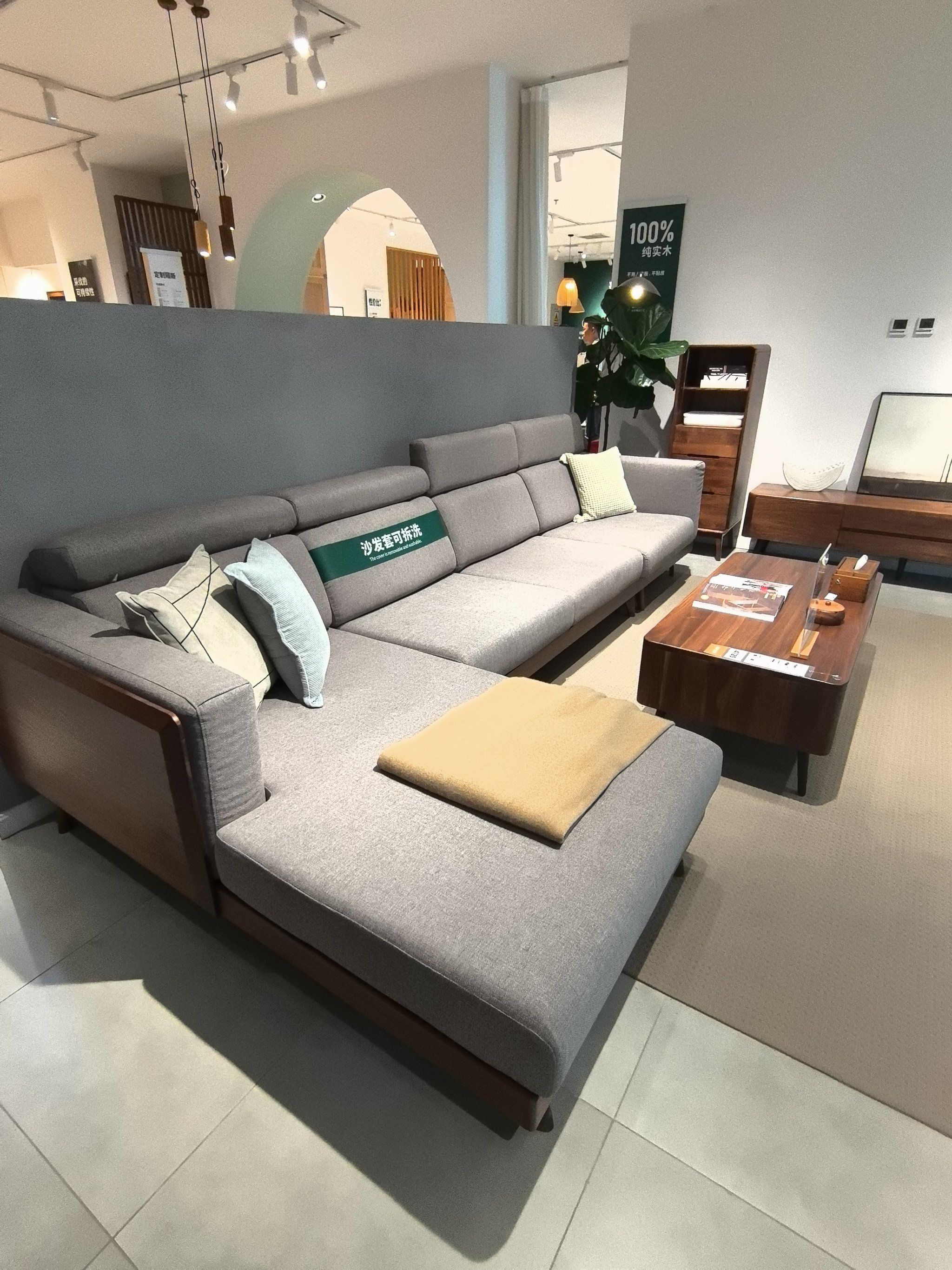 谁会拒绝一个仿棉麻的沙发呢?