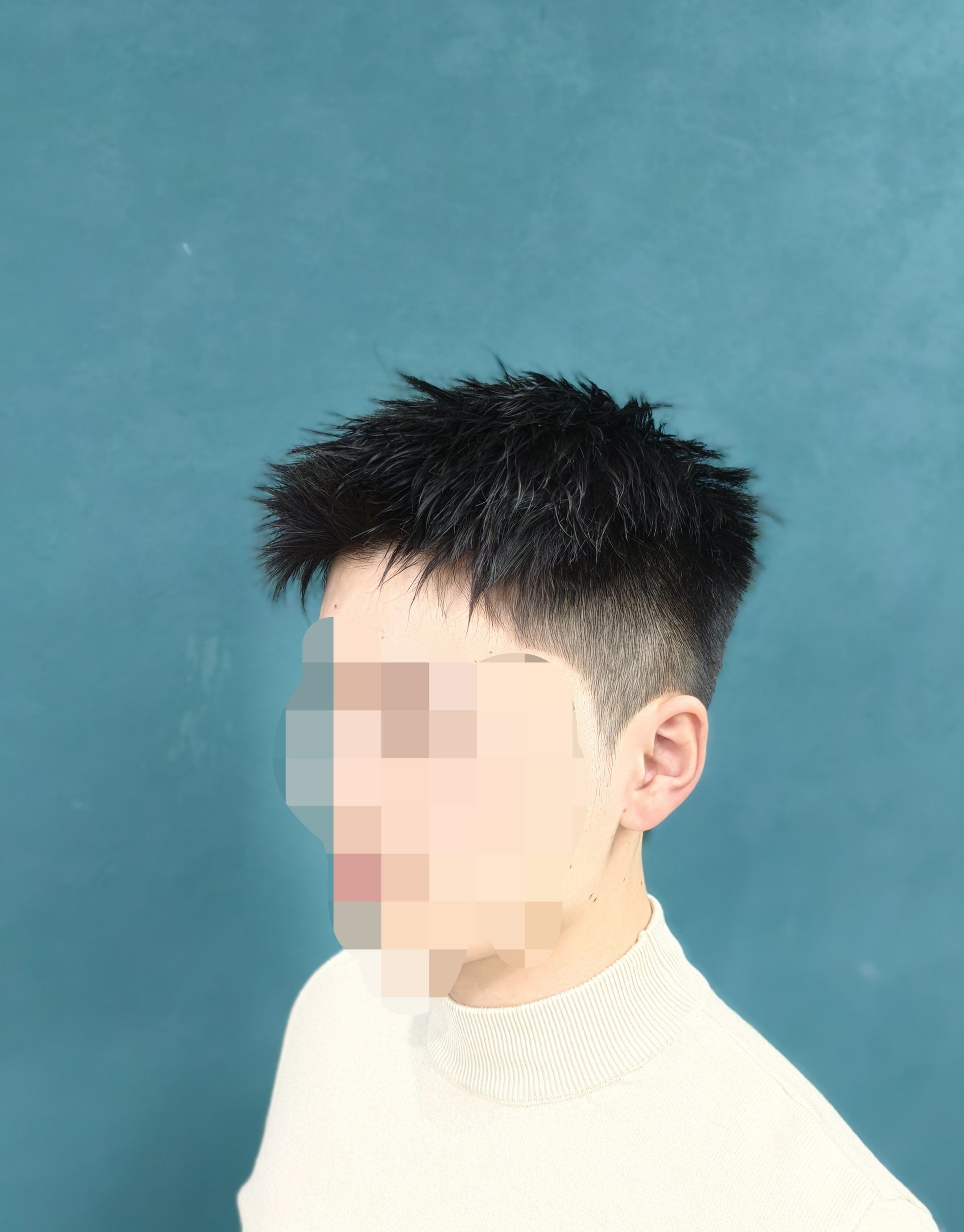 剪个型男前刺发型