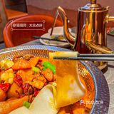 绍兴必吃新疆菜❗️大盘鸡和烤包子我都要🍻