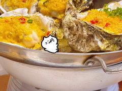 蒜蓉蒸乳山生蚝-必点海鲜·海肠捞饭大王(滨江道店)