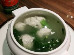 鲜嫩黄花鱼丸汤-将相和·海鲜蒸饺大连菜