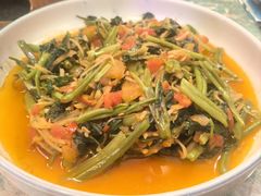 酸笋炒空心菜-浩海火燒雲傣家菜(静安芮欧店)