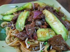 丝瓜牛肉炒河粉-旺记枸杞汤(国际广场店)