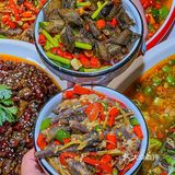 🔥爆辣辣的正宗自贡菜，嘴皮都辣入味儿了还要吃😋