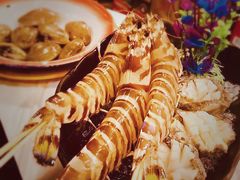 鲜活斑节虾-鲜入围煮花胶鸡海鲜火锅