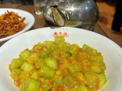 丝瓜炒咸蛋黄-天下客饭店(中山路店)