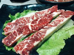 雪花牛肉-哈哈碳都·牛肋条无限自助烤肉(台江万达店)